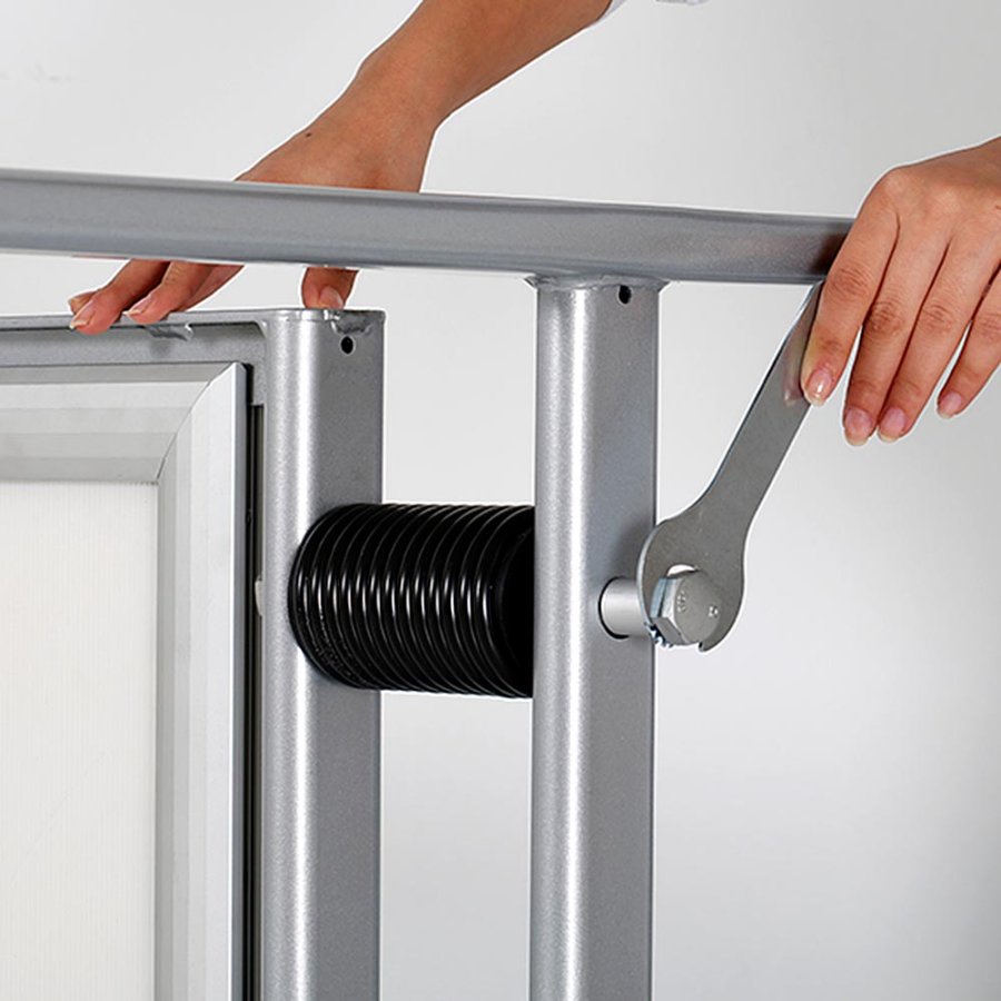 Wind-Line Basic Kundenstopper - 50x70 cm - Silber