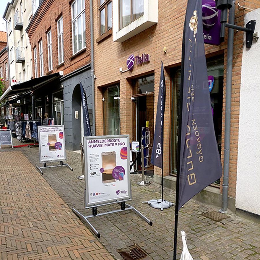 Wind-Line Basic Kundenstopper - 50x70 cm - Silber