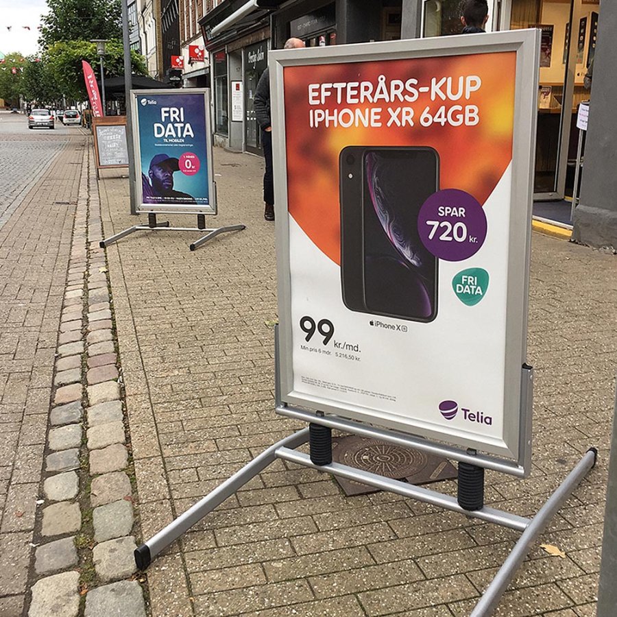 Wind-Line Basic Kundenstopper - A1 - Silber