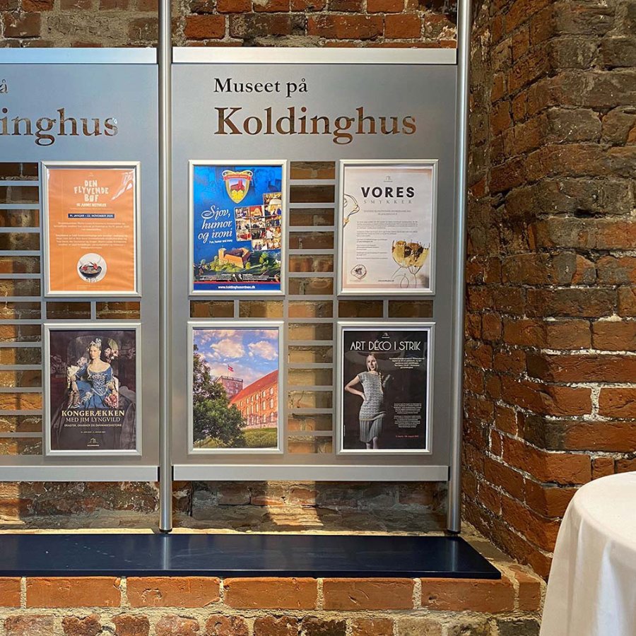 Klapprahmen mit 20mm Aluminium-Flachprofil, silber - A4