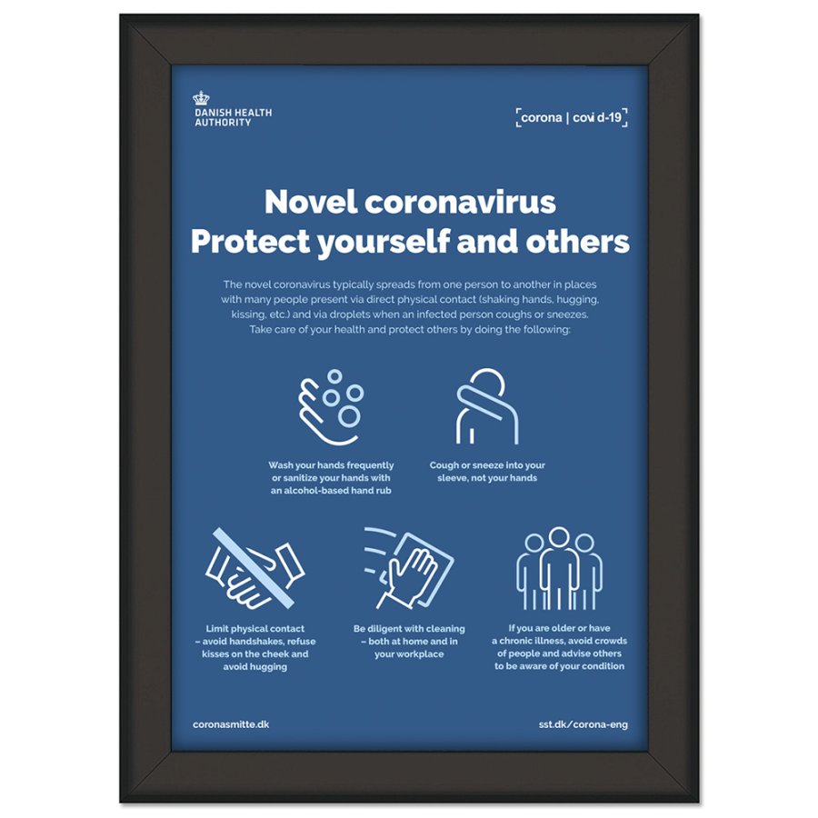 Klapprahmen mit 32mm Aluminium-Flachprofil, schwarz - A3