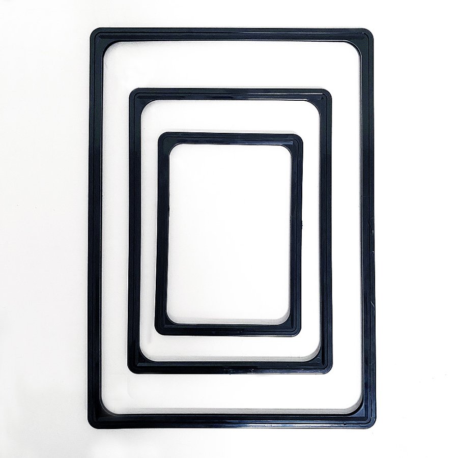 Flexst&auml;nder mit schwarzem Kunststoffrahmen, A4