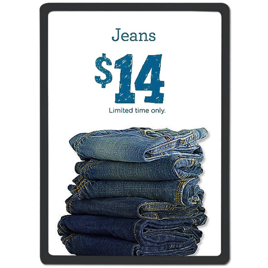 Flex Kunststoff Preisrahmen doppelseitig - A5 - schwarz