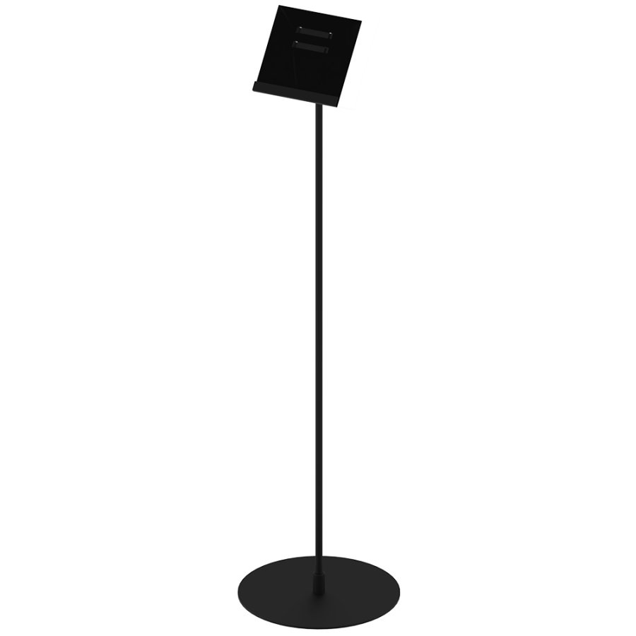Infost&auml;nder, Design Stand, Acrylhalter, Schwarz, 132 cm gro&szlig;, Horizontal