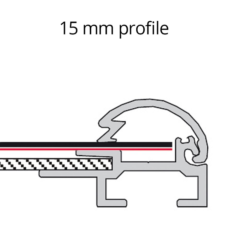 Klapprahmen mit 15mm Aluminiumprofil, silber - A4