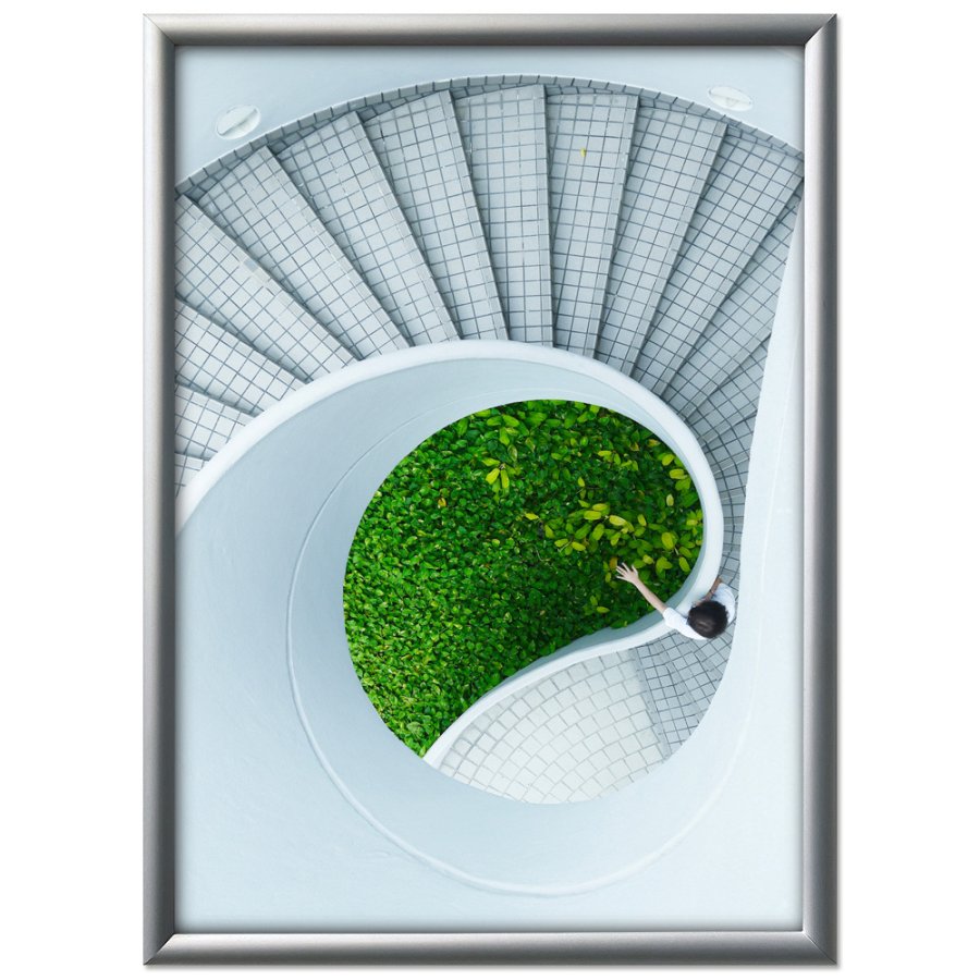 Klapprahmen mit 15mm Aluminiumprofil, silber - 70x100 cm