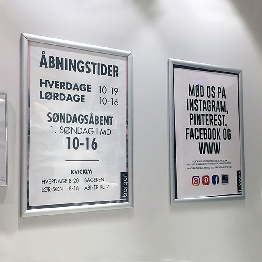 Klapprahmen mit 15mm Aluminiumprofil, silber - 70x100 cm