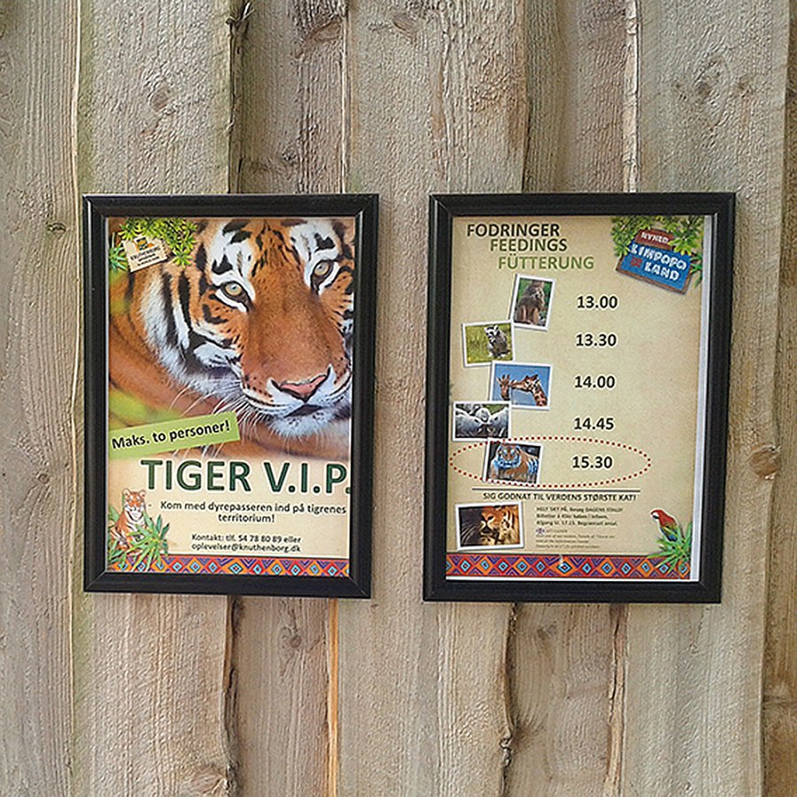 Klapprahmen mit 25mm Aluminiumprofil, schwarz - A5