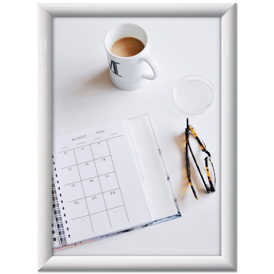 Klapprahmen mit 25mm Aluminiumprofil, wei&szlig; - A3