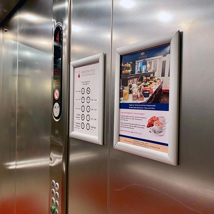 Klapprahmen mit 30mm Aluminiumprofil, silber - A3