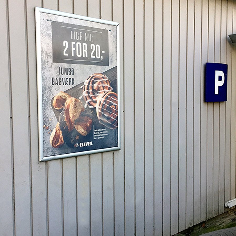 Klapprahmen mit 30mm Aluminiumprofil, silber - A1