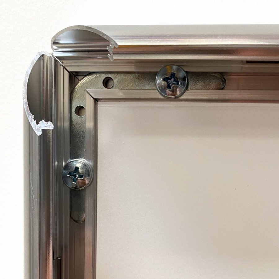 Klapprahmen mit 25mm Aluminiumprofil, Chrom - 50 x 70 cm