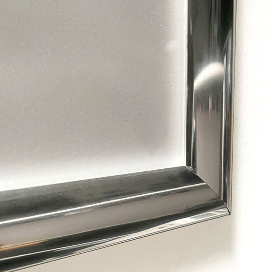 Klapprahmen mit 25mm Aluminiumprofil, Chrom - 50 x 70 cm