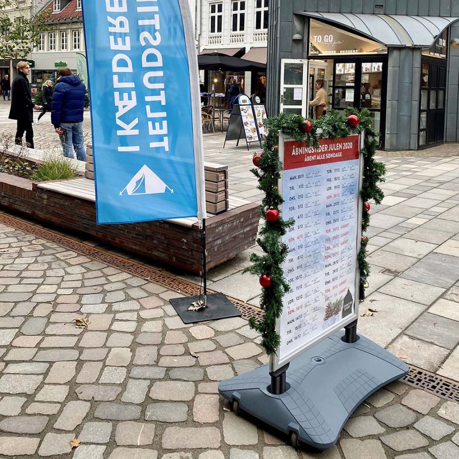 Wind-Sign Waterbase Pro Kundenstopper - Silber - 50x70 cm