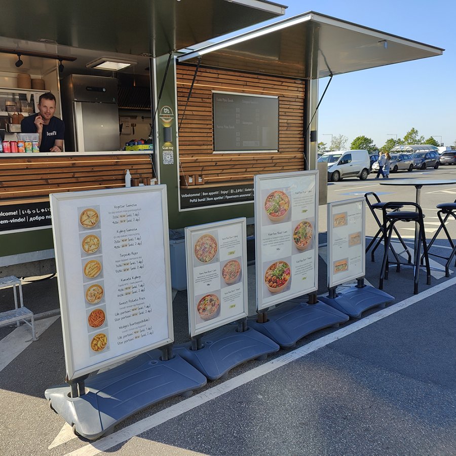 Wind-Sign Waterbase Pro Kundenstopper - Silber - A0