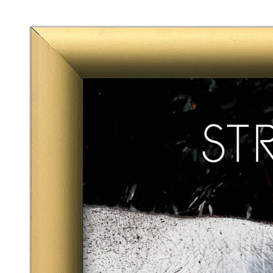 Klapprahmen mit 25mm Aluminiumprofil, gold - A4