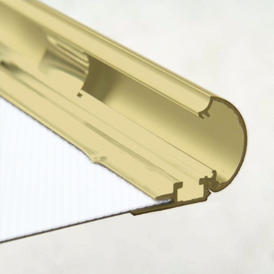 Klapprahmen mit 25mm Aluminiumprofil, Gold - A2