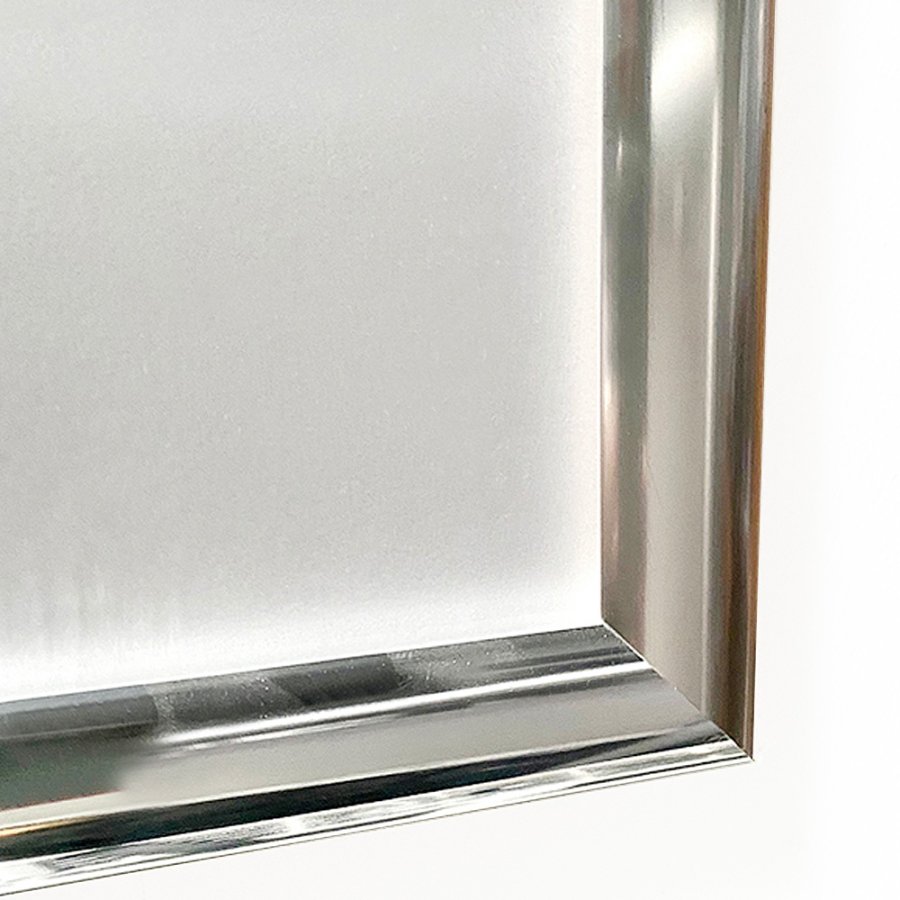 Klapprahmen mit 25mm Aluminiumprofil, Stahloptik - 50x70 cm