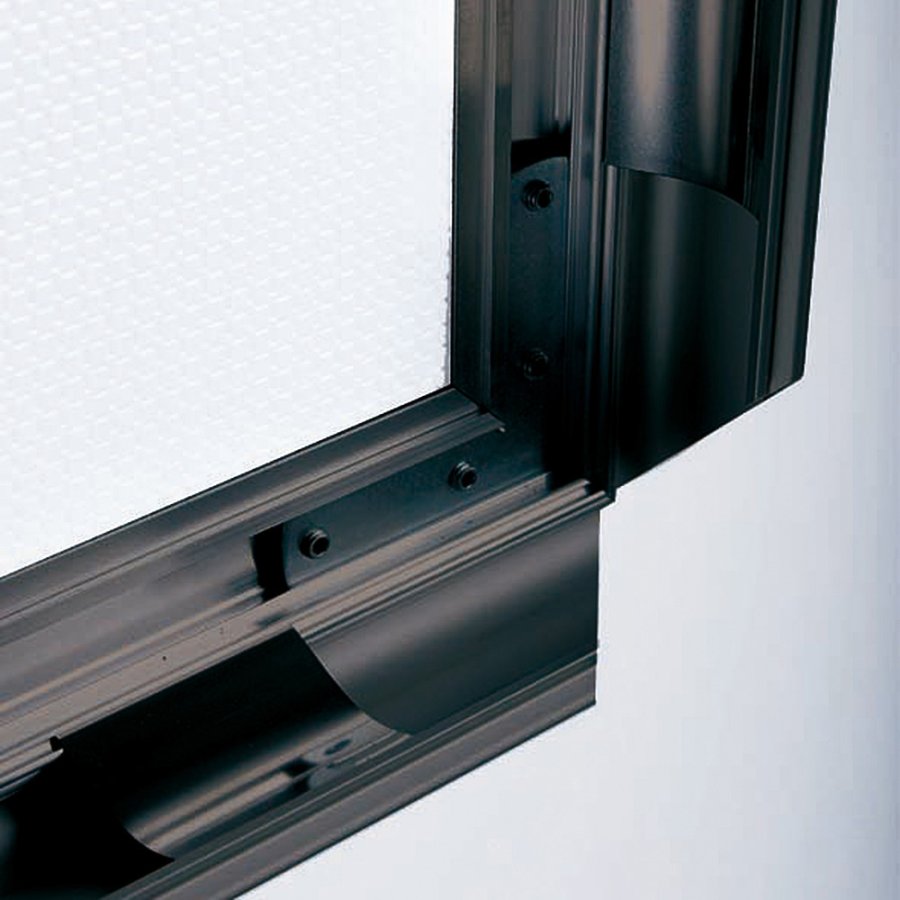 Klapprahmen mit 40mm Antik-Aluminiumprofil, schwarz - 50 x 70 cm