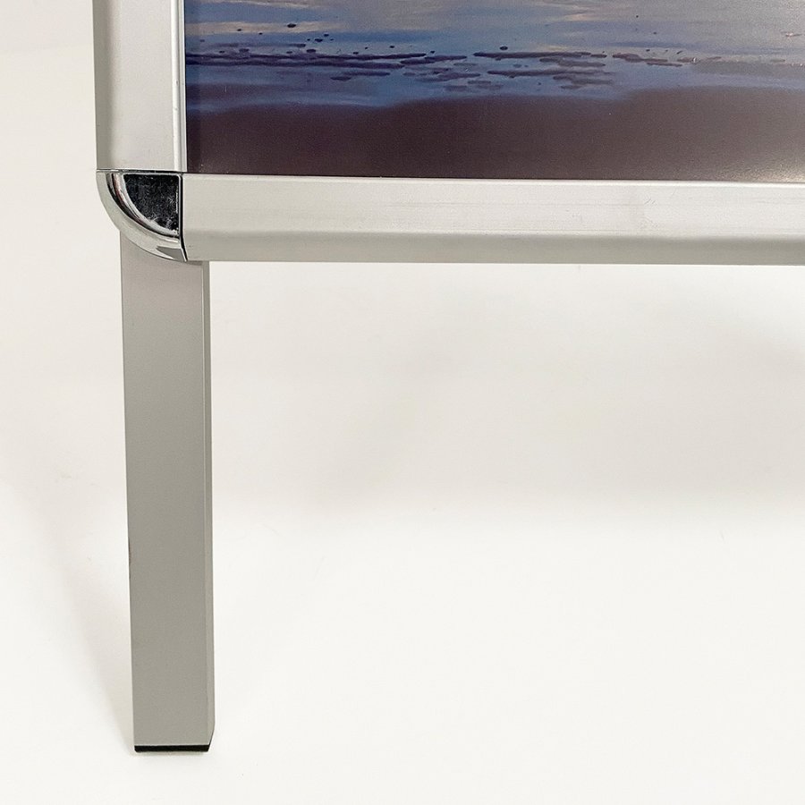 Alu-Line Rondo Kundenstopper - A2 - Silber