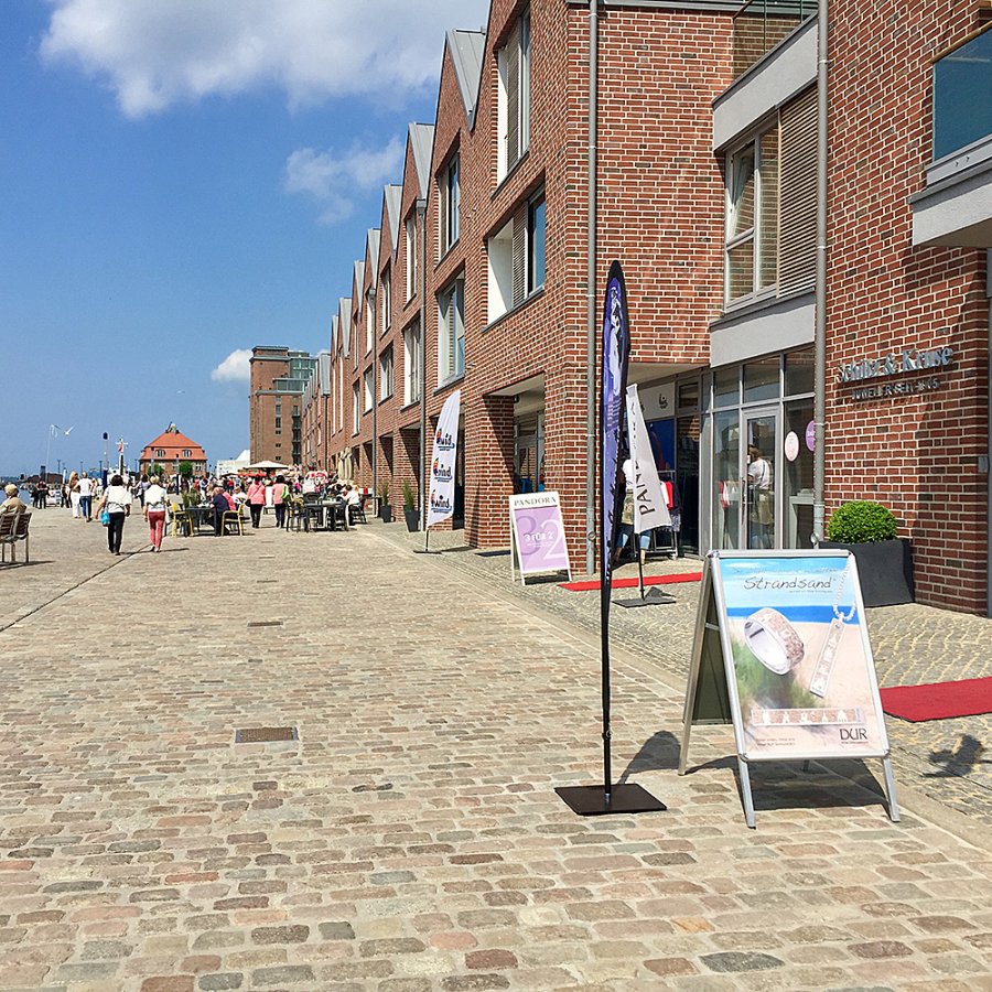 Alu-Line Rondo Kundenstopper - A0 - Silber