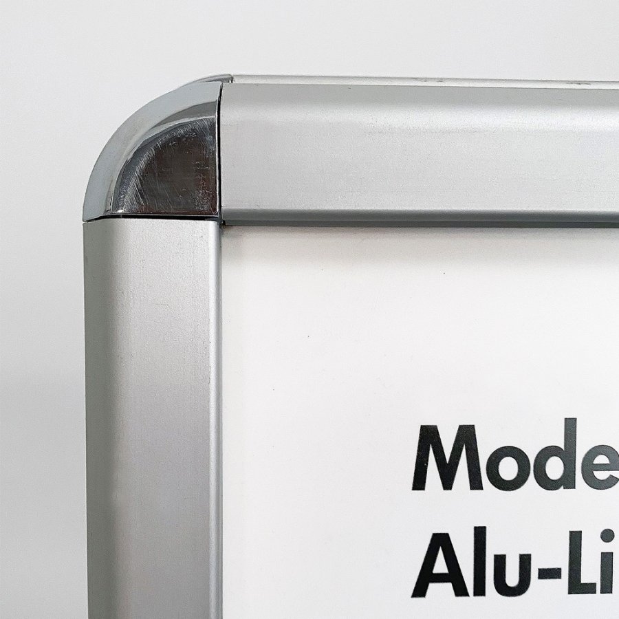 Alu-Line Rondo Kundenstopper - 50x70 cm - Silber