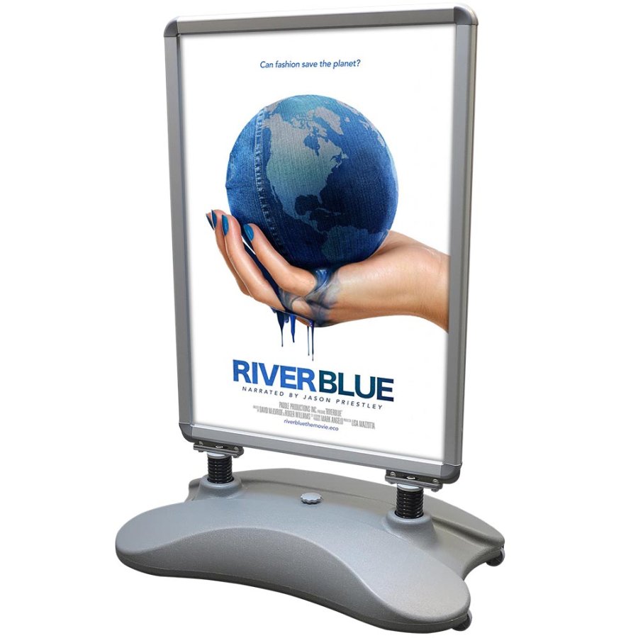 Wind-Sign Waterbase Basic Kundenstopper - A1 - Silber