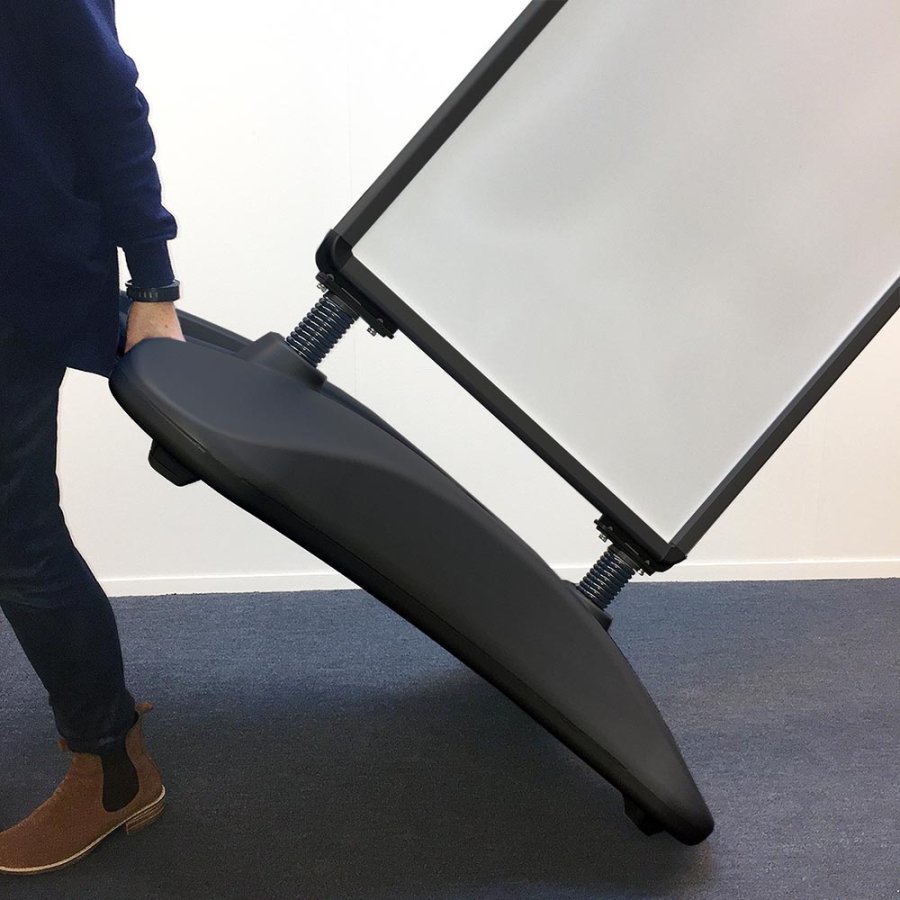 Wind-Sign Waterbase Basic Kundenstopper 32mm (R) 70x100cm - Schwarz