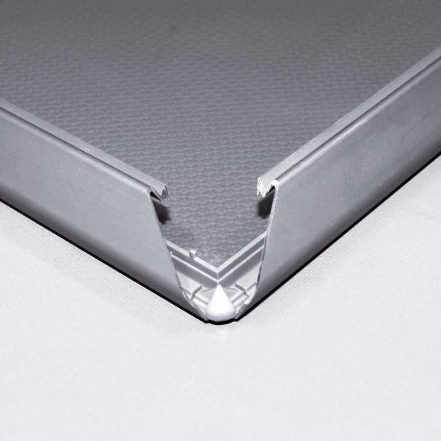 Abschlie&szlig;barer Klapprahmen mit 32mm Aluminiumprofil, silber - 70 x 100 cm