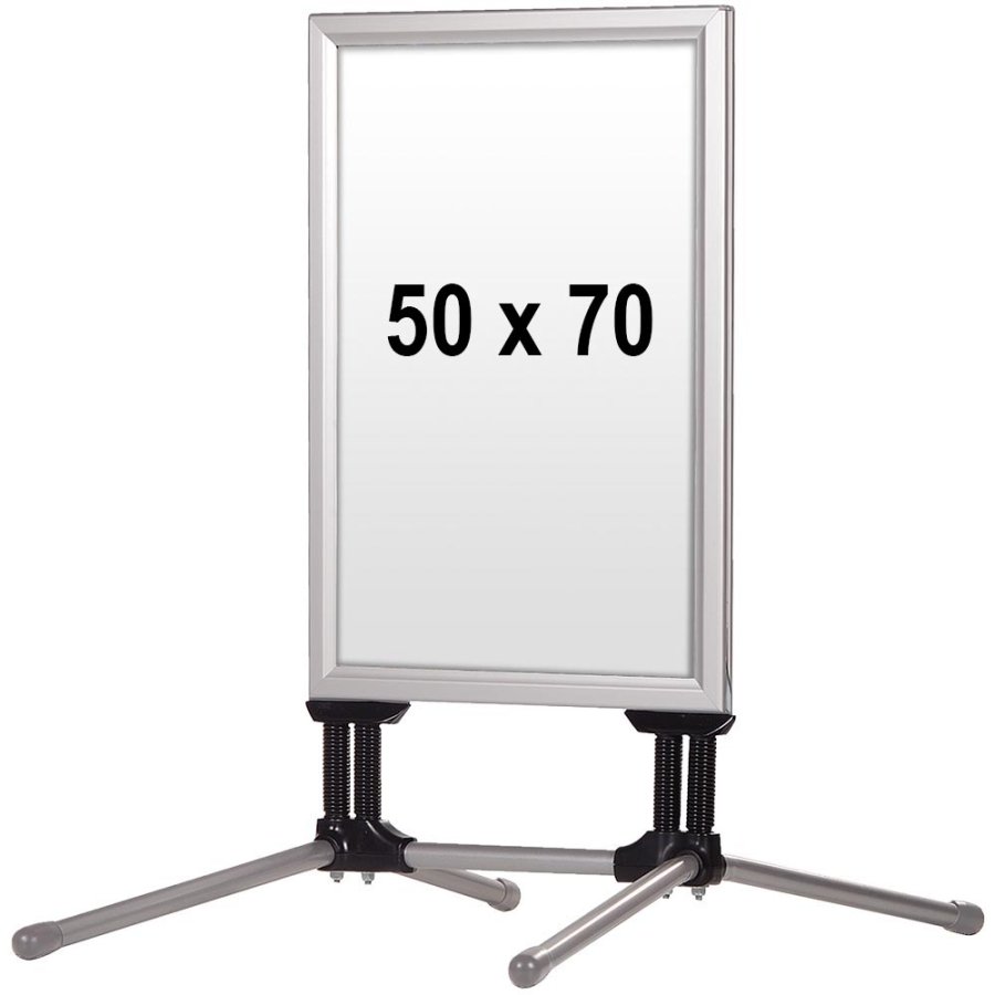 Wind-Line Budget Kundenstopper - 50 x 70 cm - Silber