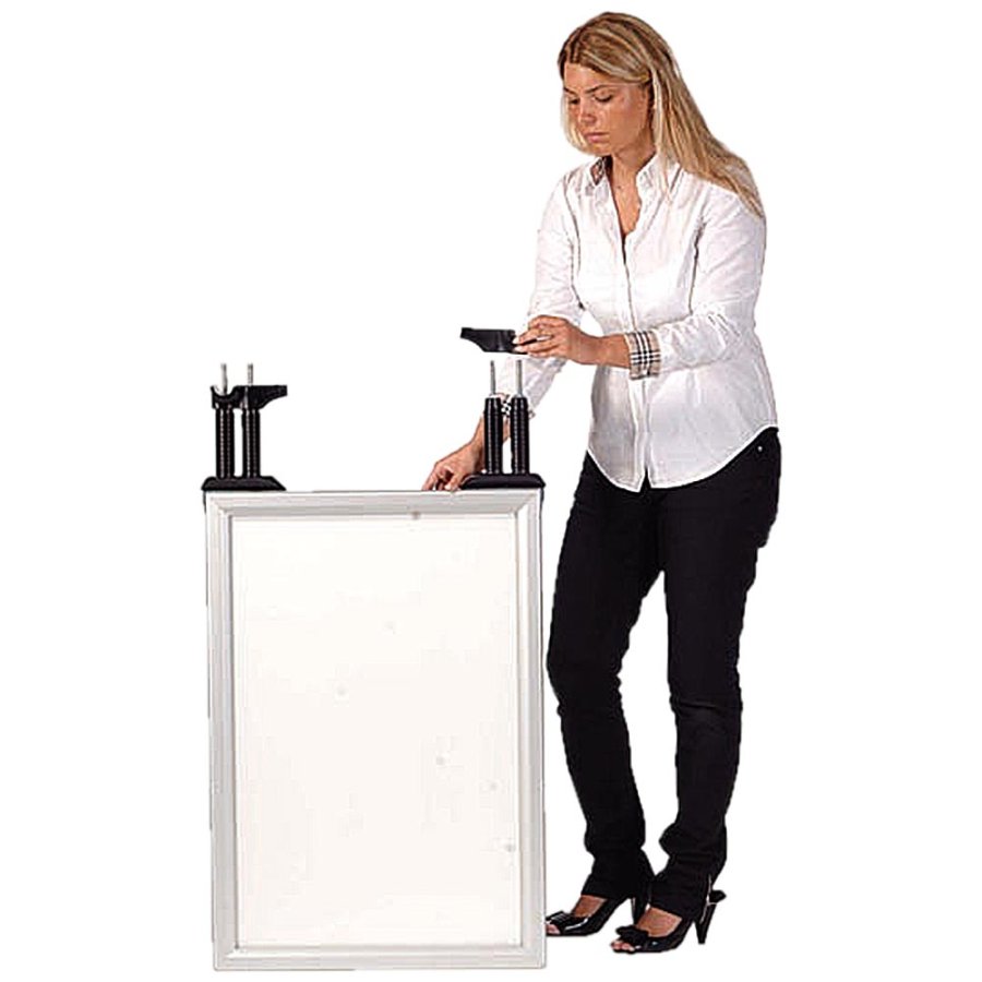 Wind-Line Budget Kundenstopper - 70 x 100 cm - Silber