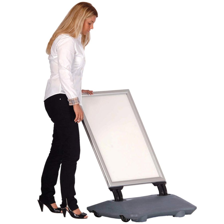 Wind-Sign Waterbase Budget Kundenstopper - 50x70 cm - Silber