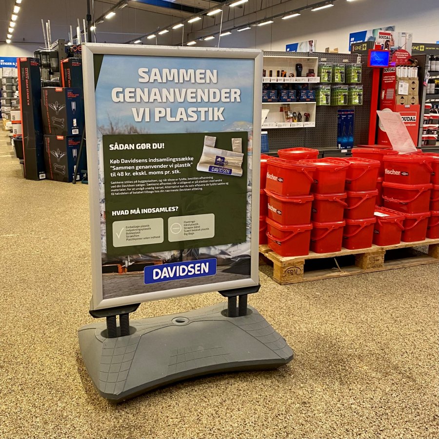 Wind-Sign Waterbase Budget Kundenstopper - A1 - Silber