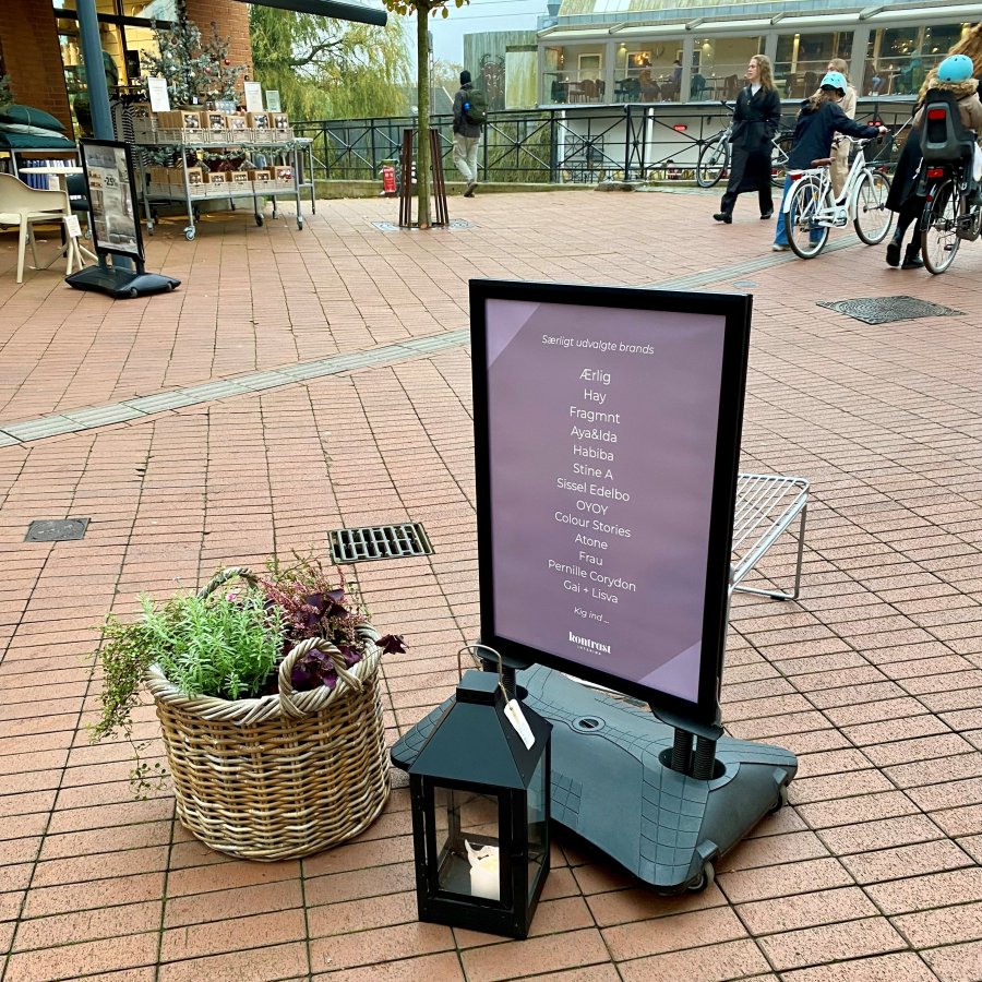 Wind-Sign Waterbase Budget Kundenstopper - A1 - Silber