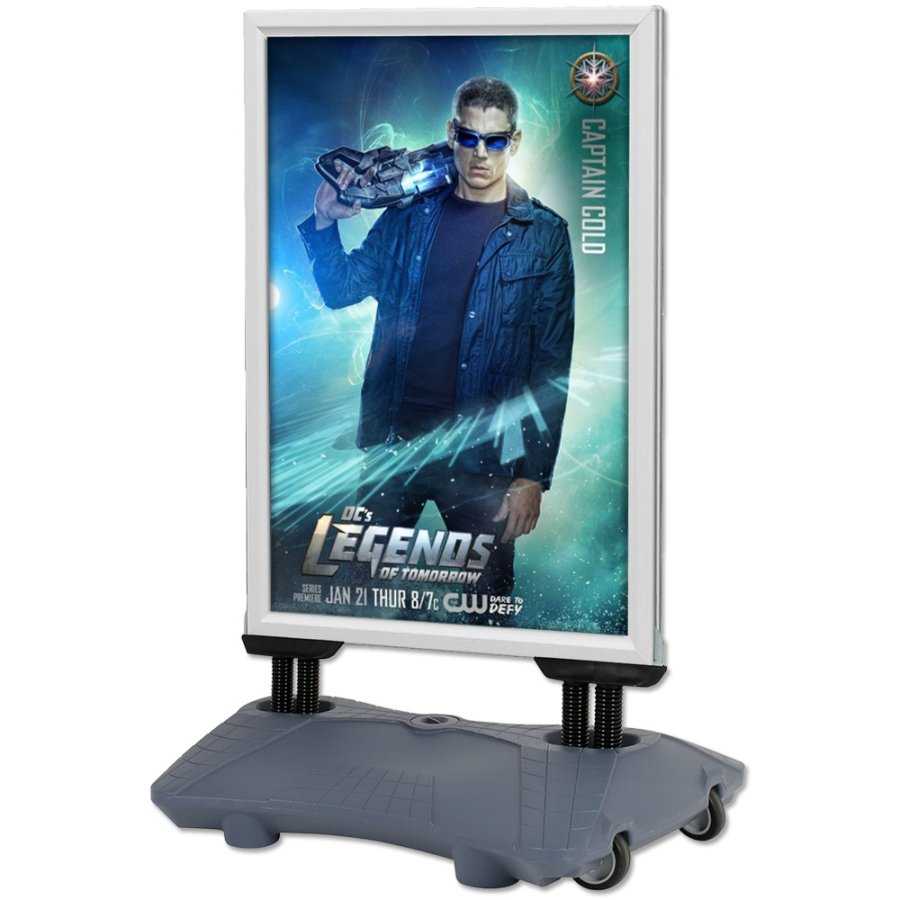 Wind-Sign Waterbase Budget Kundenstopper - 70x100 cm - Silber