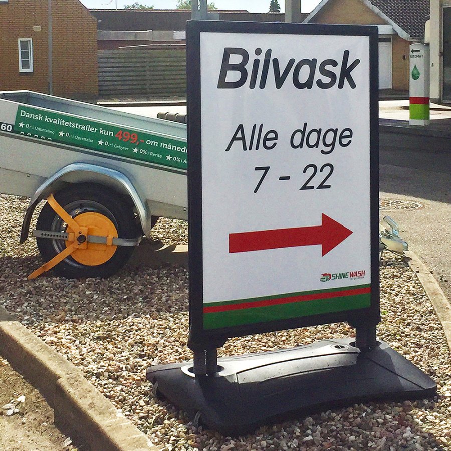 Wind-Sign Waterbase Budget Kundenstopper - A1 - schwarz