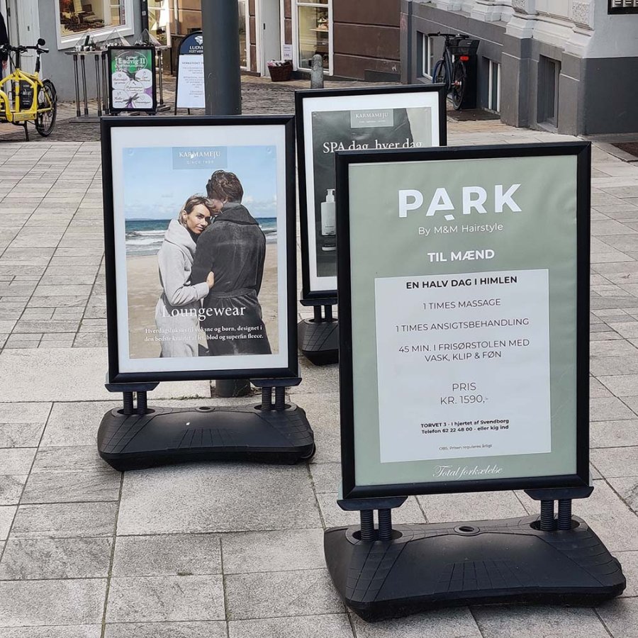 Wind-Sign Waterbase Pro Kundenstopper - schwarz - 50 x 70 cm