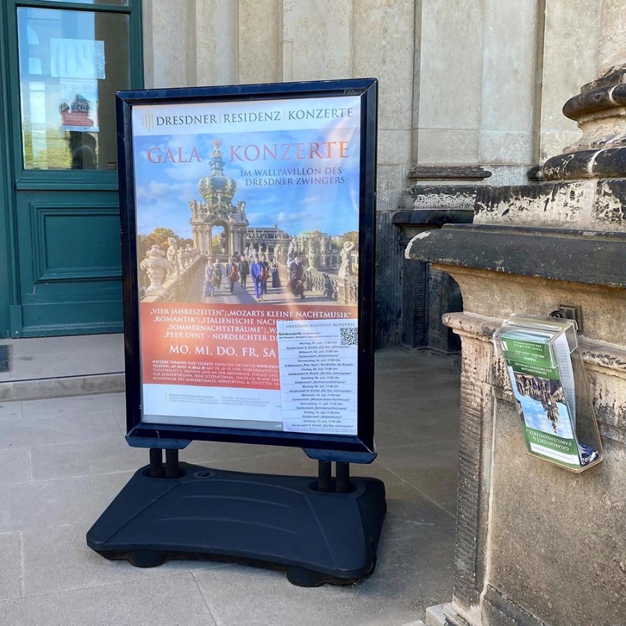 Wind-Sign Waterbase Pro Kundenstopper - schwarz - A1