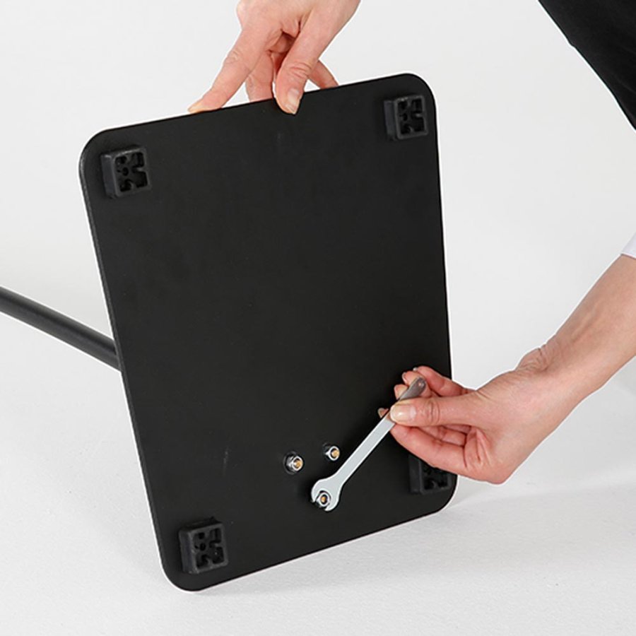 Infostand Curved schwarz A4