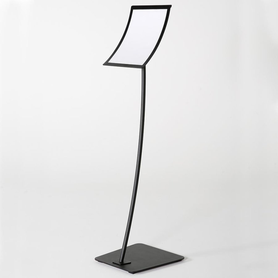 Infostand Curved schwarz A3