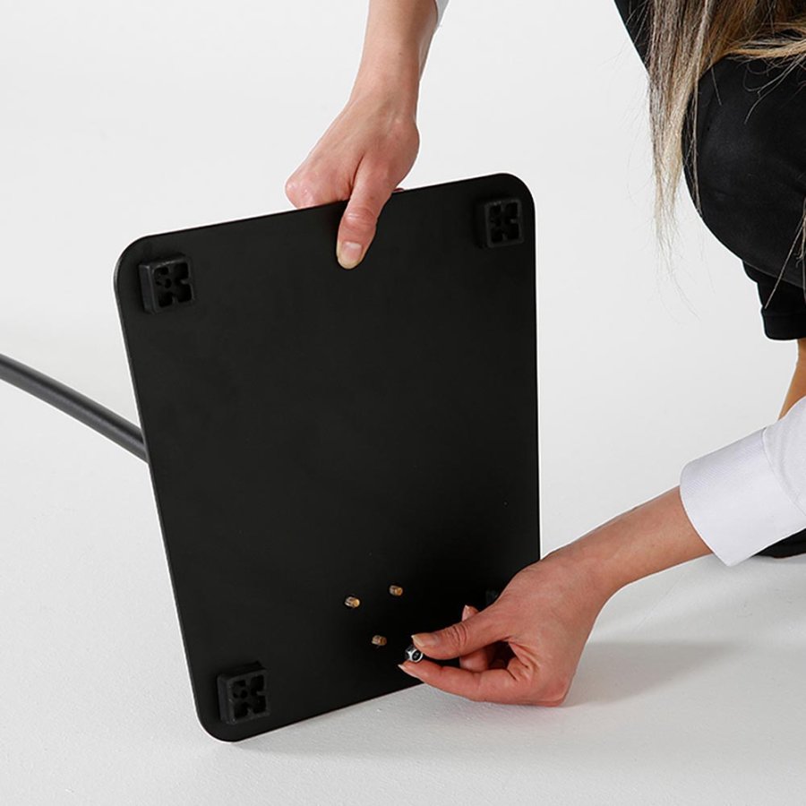 Infostand Curved schwarz A3