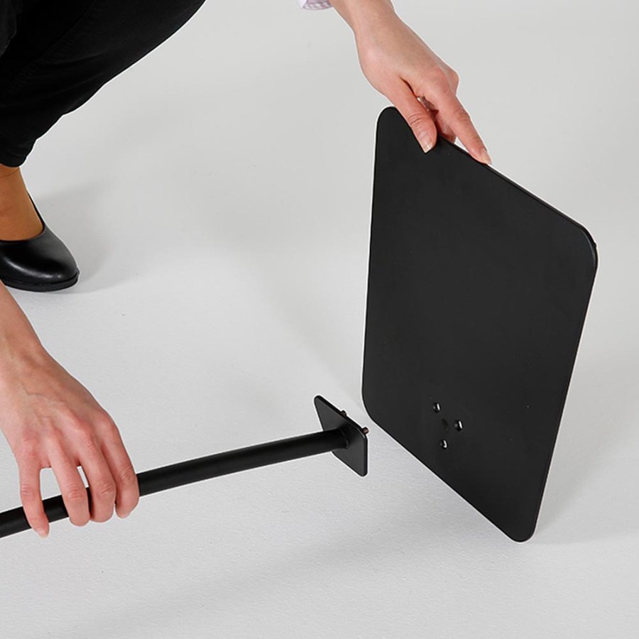 Infostand Curved schwarz A3