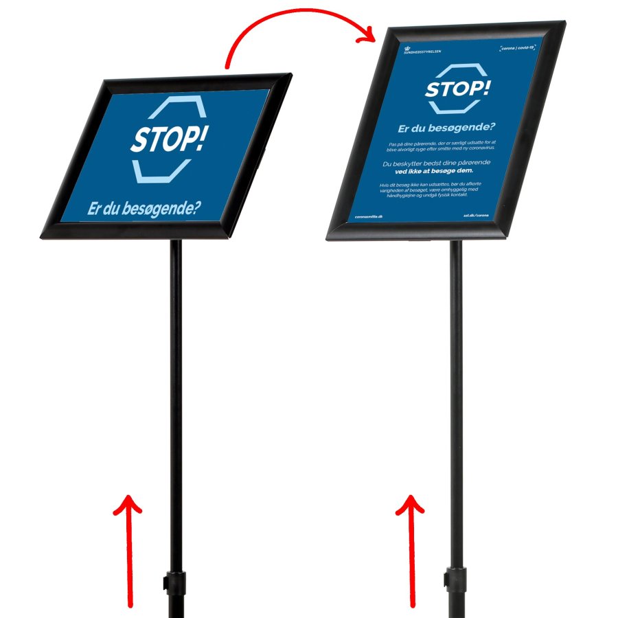 Infostand Teleskop Schwarz A3