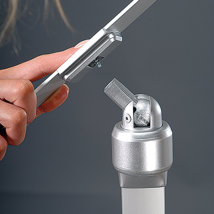 Flex Infost&auml;nder verstellbar - A3 - Silber