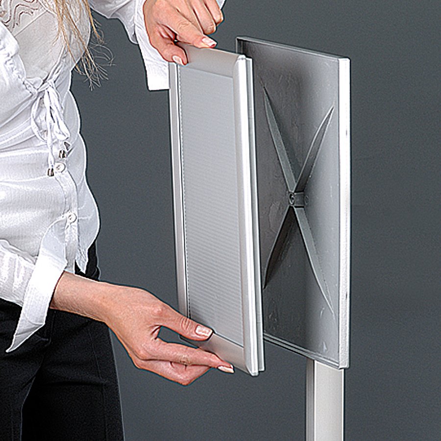 Flex Infost&auml;nder verstellbar - A3 - Silber