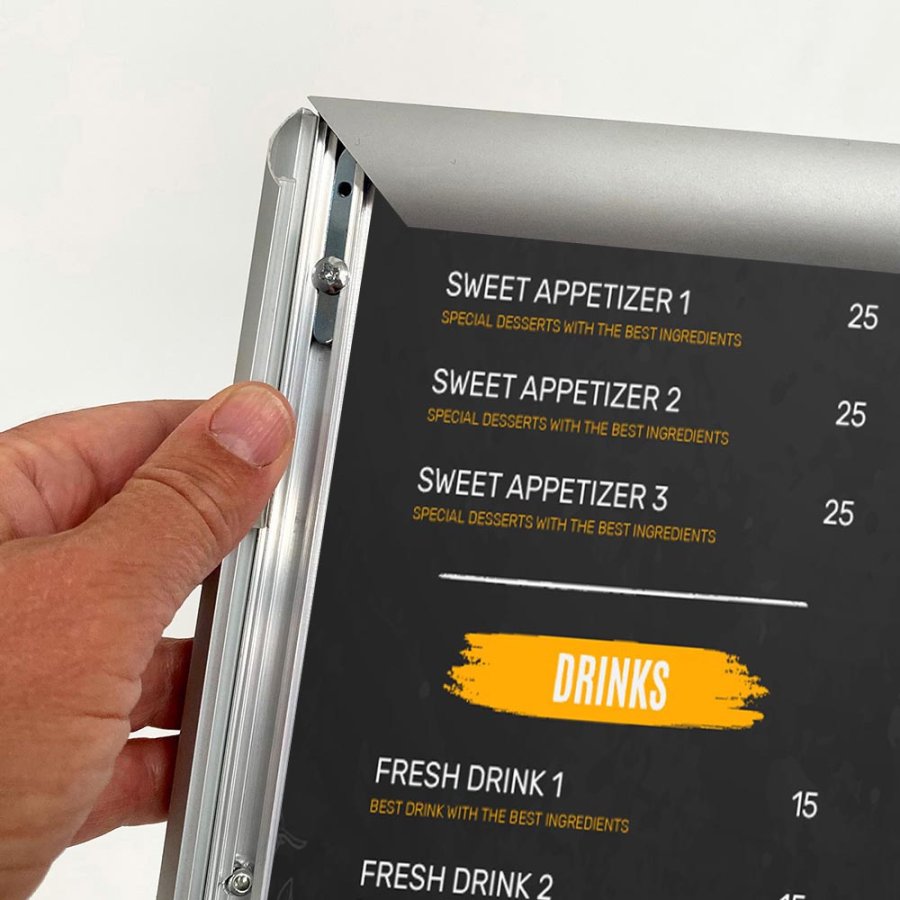 BASIC Infostand A4 silber