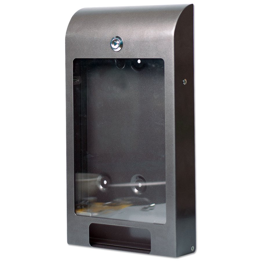 Hundet&uuml;tenspender, grau, mit A4-Infoschild