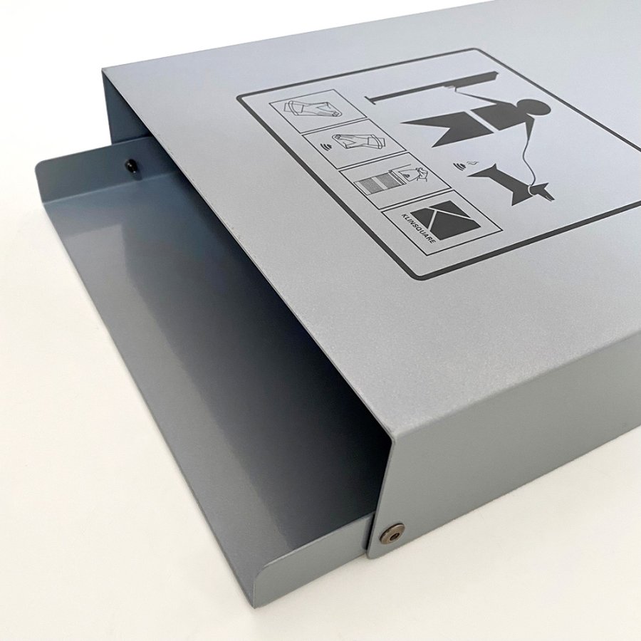 Eco Dispenser f&uuml;r Hundebeuteln, silber mit Druck