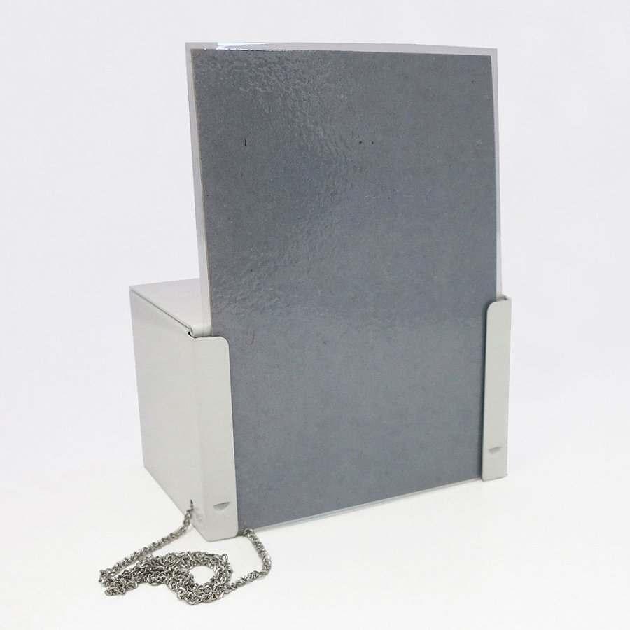 Spenden- und Trinkgeldbox in Wei&szlig;