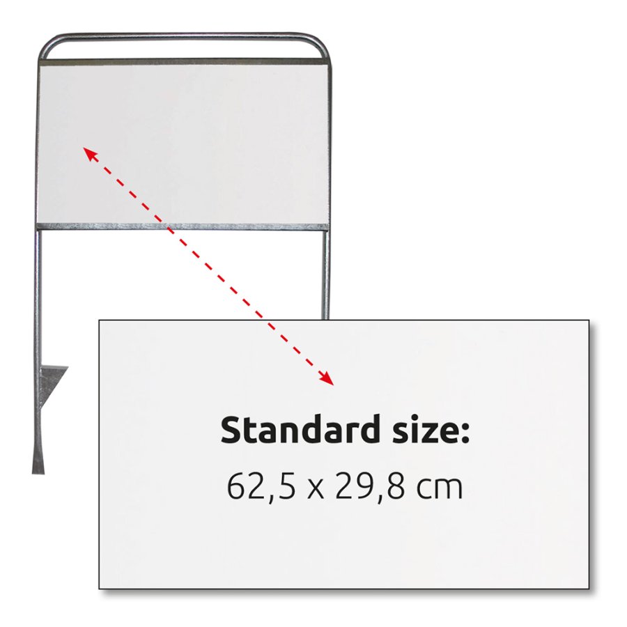 Logo schild 62,5 x 29,8 cm f&uuml;r Estate Sign Standard